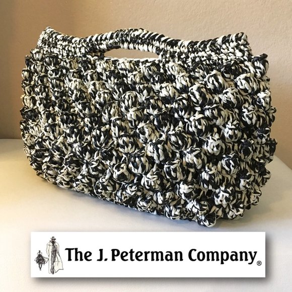J. Peterman Handbags - J. PETERMAN Vintage Woven Satchel Handbag  👜